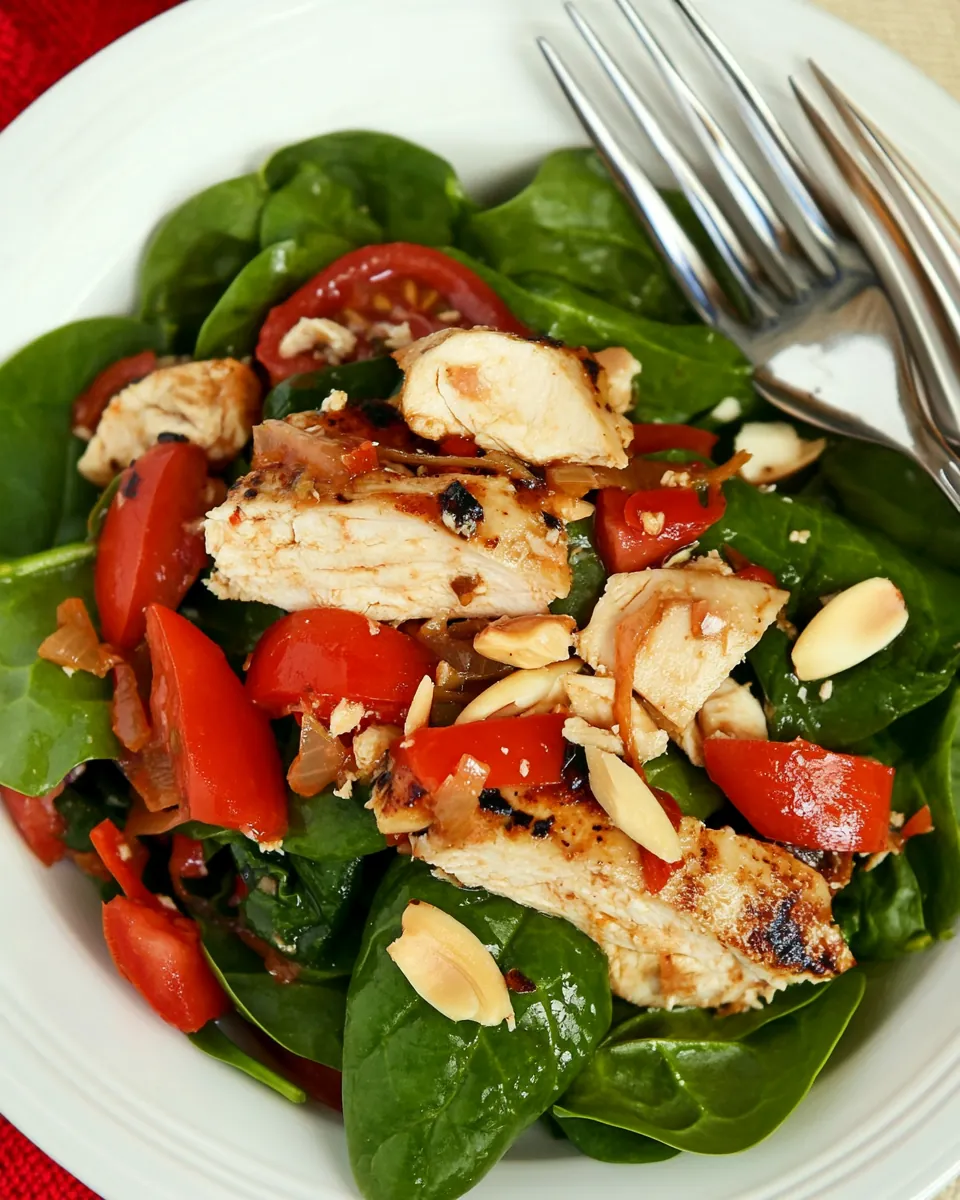 Spinach Salad with Chicken