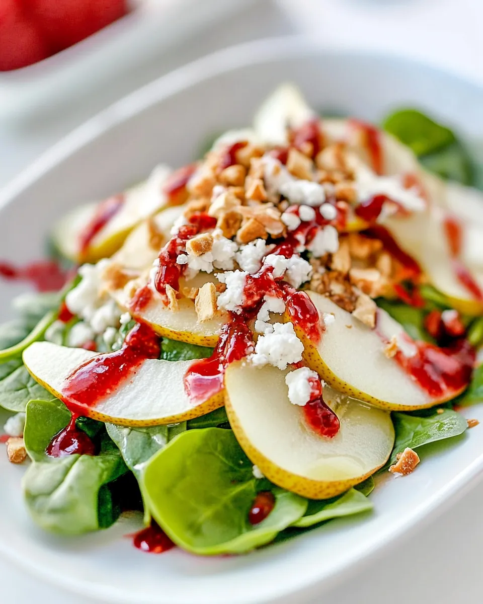 Spinach and Pear Salad