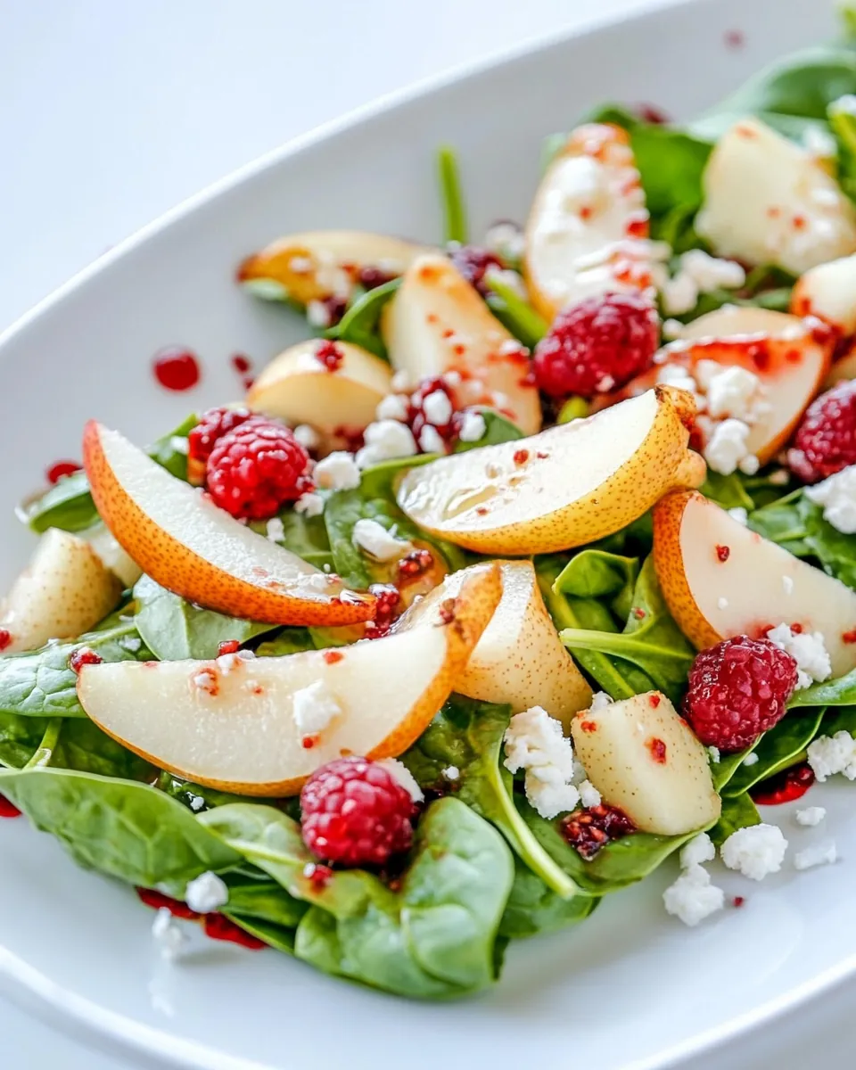 Spinach and Pear Salad