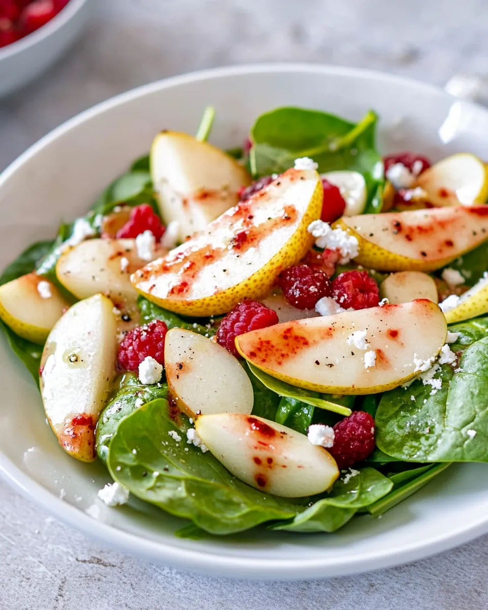 Spinach and Pear Salad