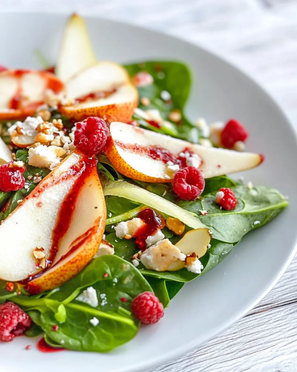 Spinach and Pear Salad