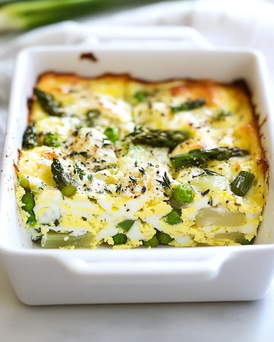 Spring Vegetable Egg Casserole