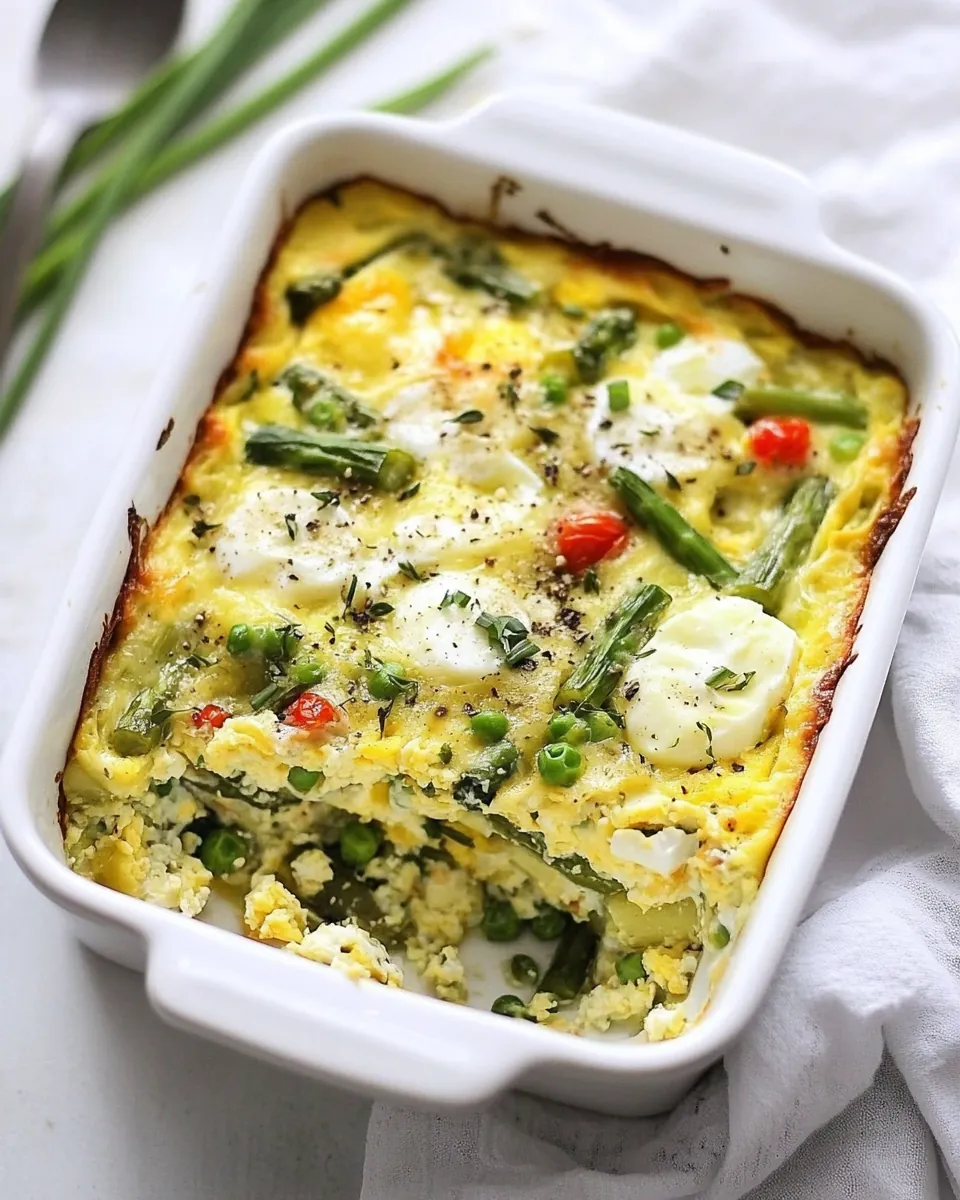 Spring Vegetable Egg Casserole