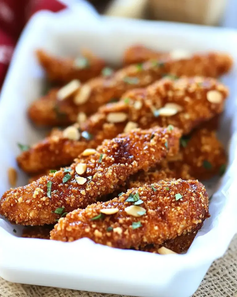 Sriracha Almond Crusted Chicken Strips