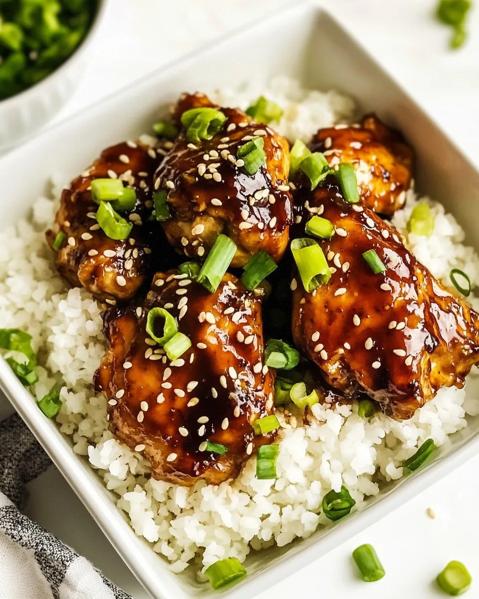 Sticky Asian Glazed Chicken
