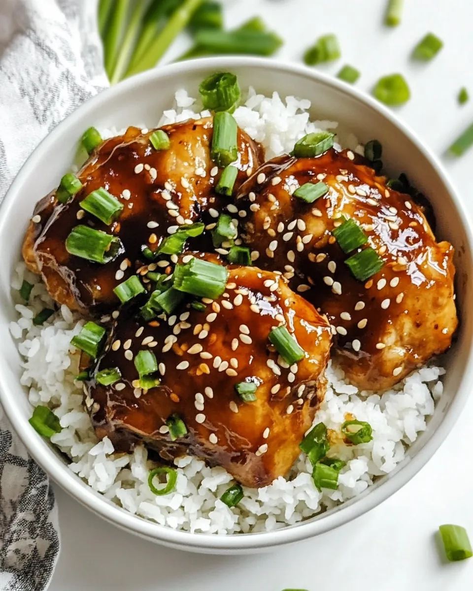 Sticky Asian Glazed Chicken