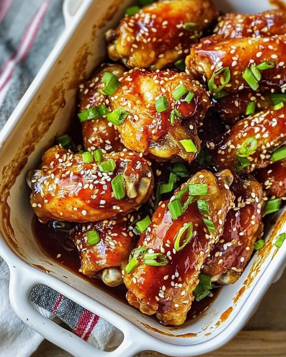 Sticky Sesame Chicken Wings