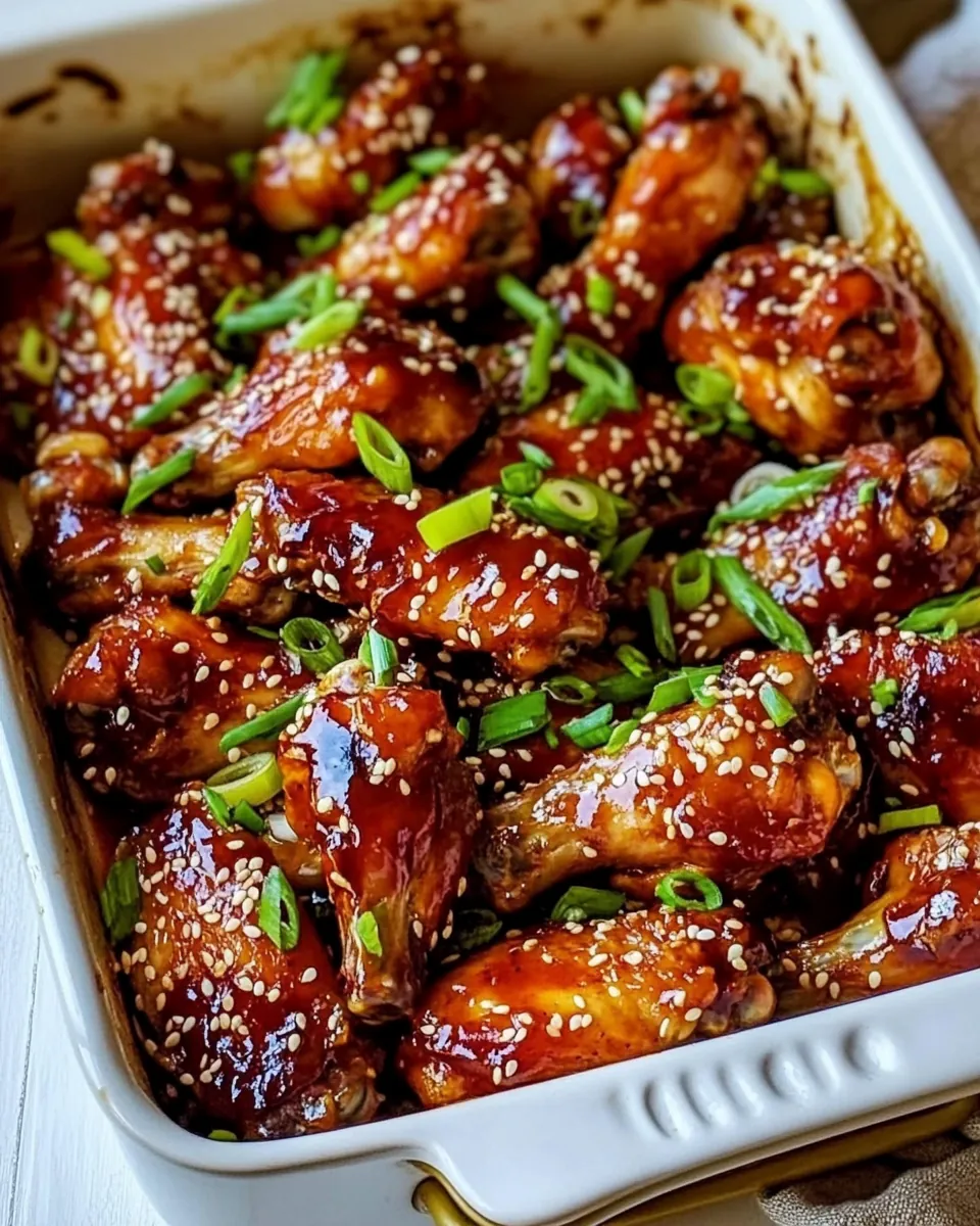 Sticky Sesame Chicken Wings