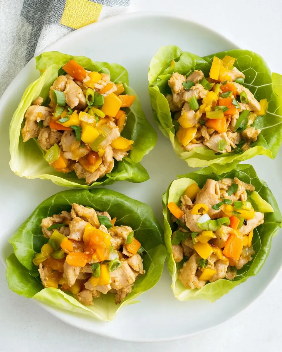 Stir Fried Chicken in Lettuce Cups