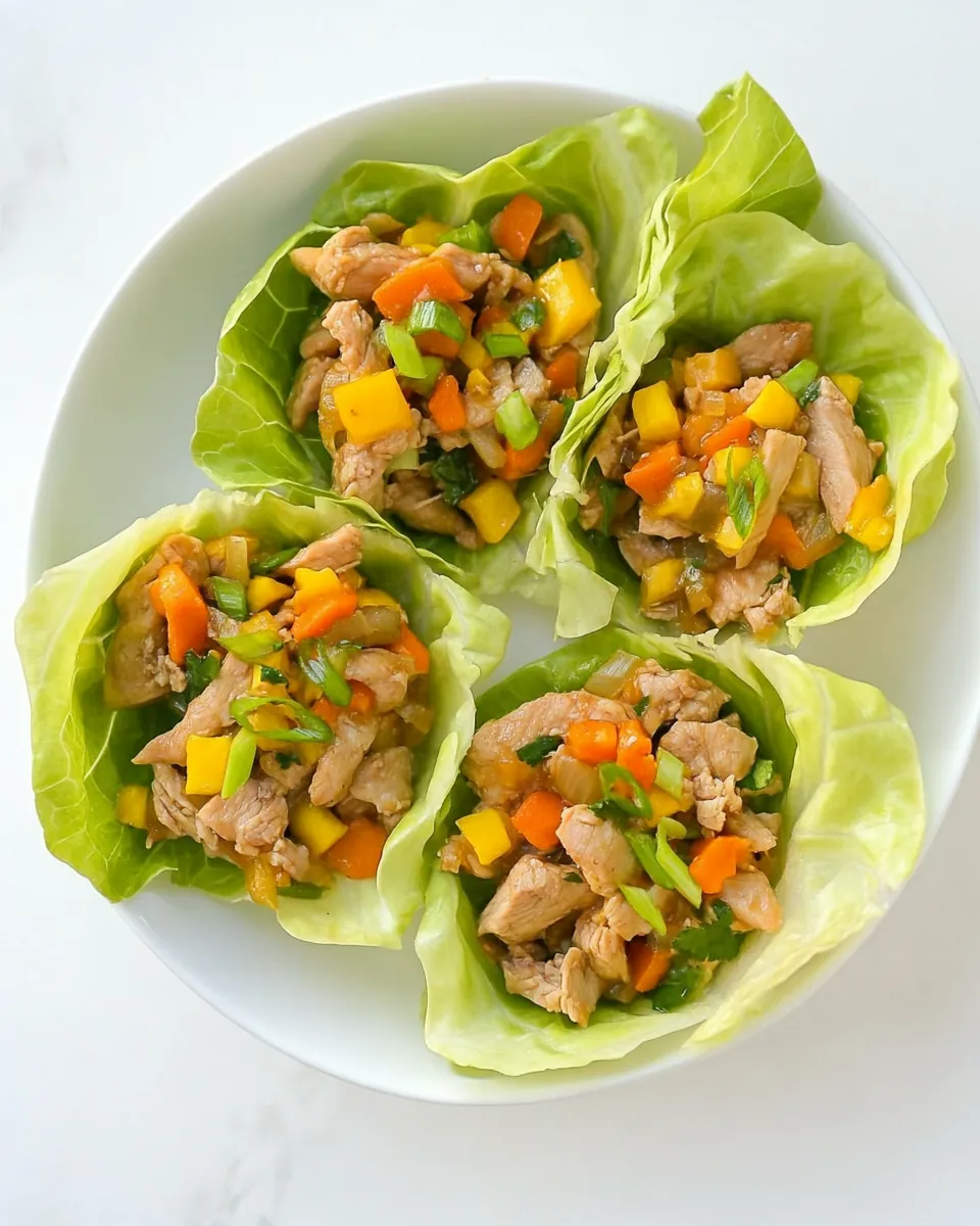 Stir Fried Chicken in Lettuce Cups