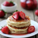Strawberry Almond Flour Pancakes