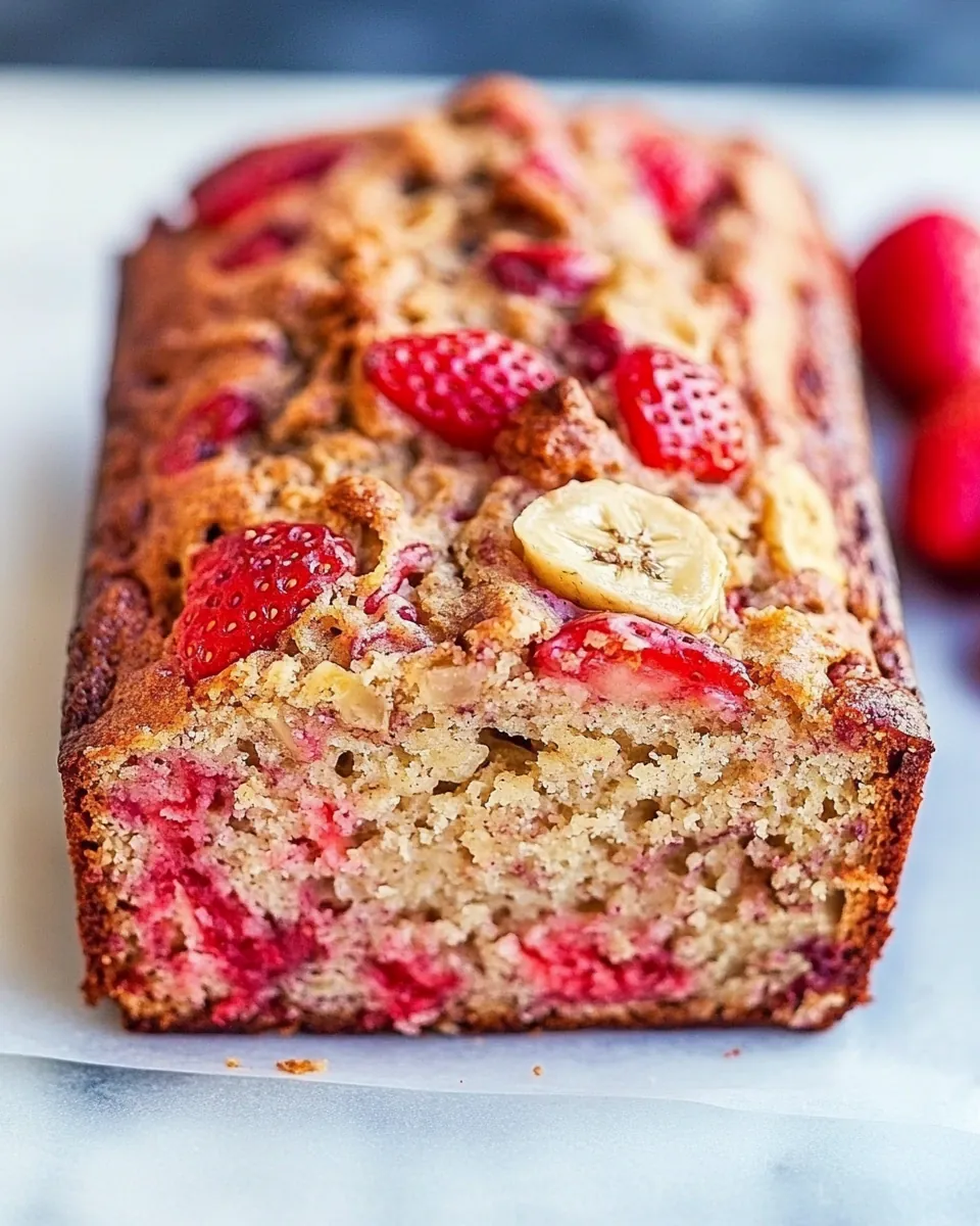 Strawberry Banana Bread