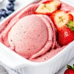 Strawberry Banana Frozen Yogurt