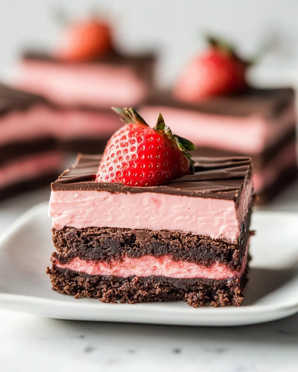 Strawberry Brownies
