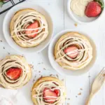 Strawberry Cinnamon Roll Cookies