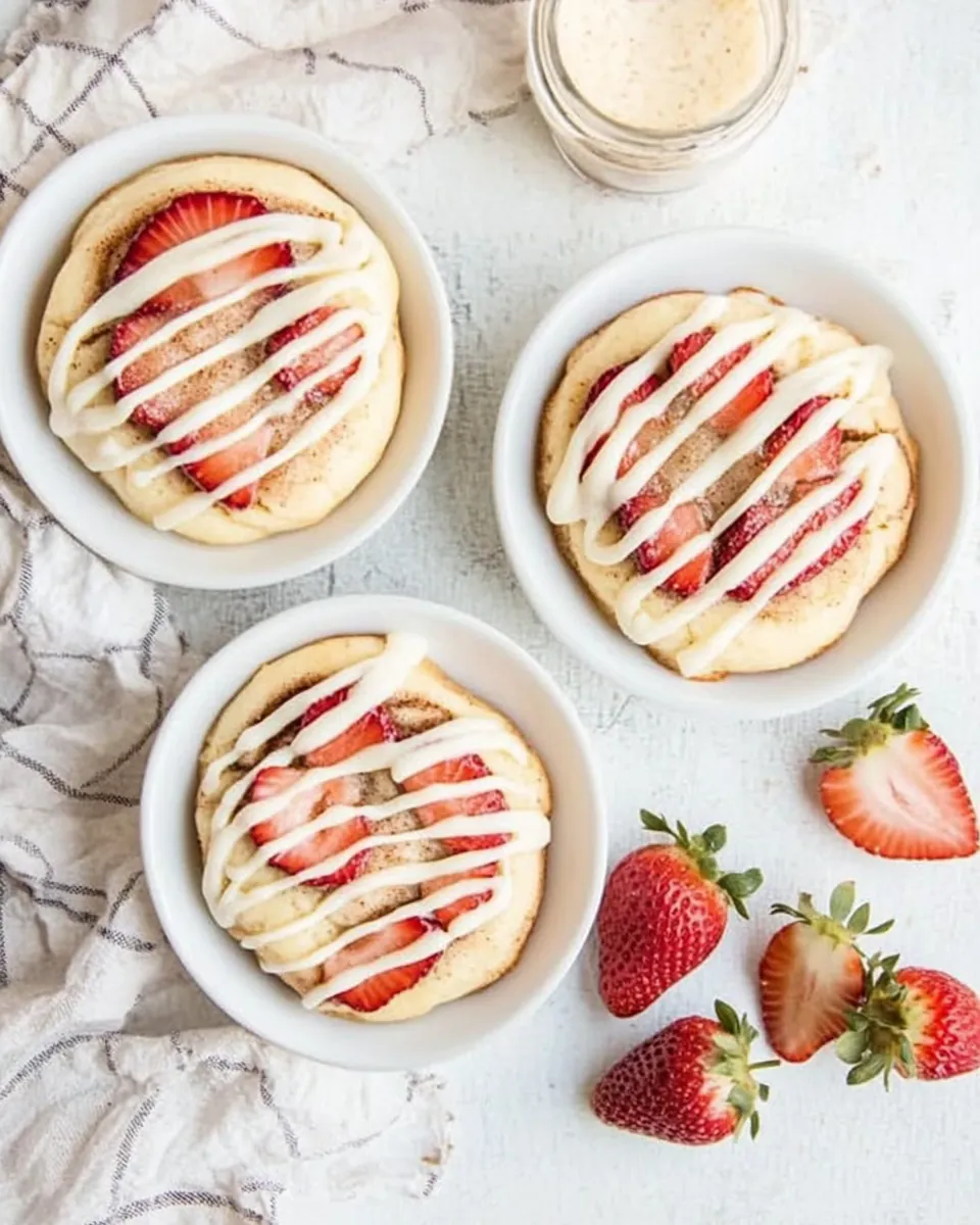 Strawberry Cinnamon Roll Cookies