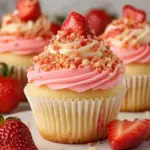 Strawberry Crunch Cupcakes