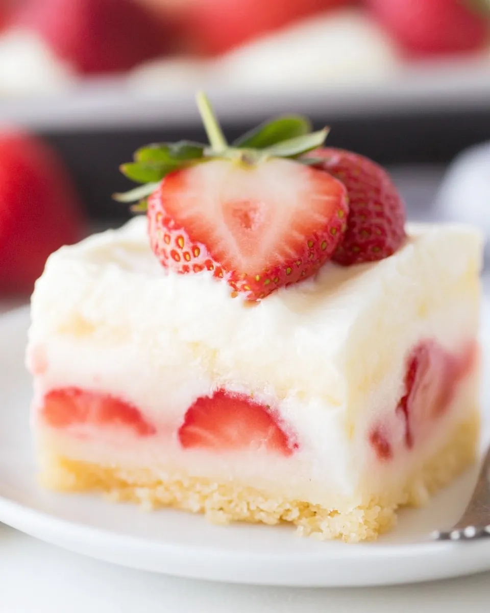 Strawberry Custard Bars