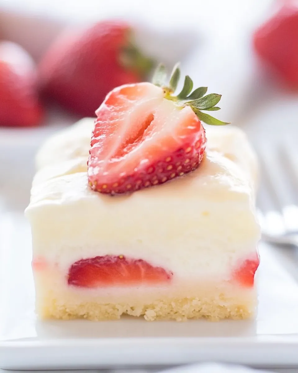 Strawberry Custard Bars