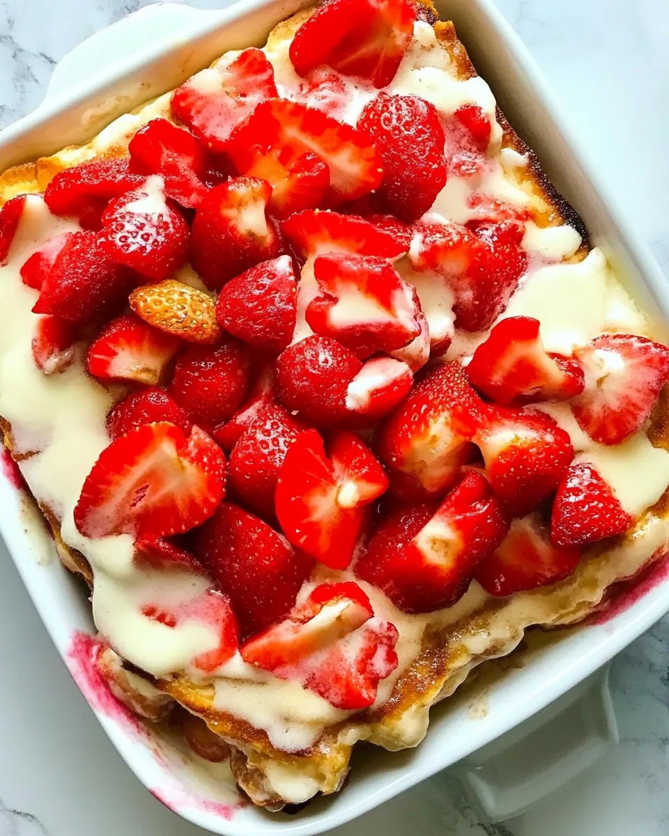 Strawberry French Toast Bake