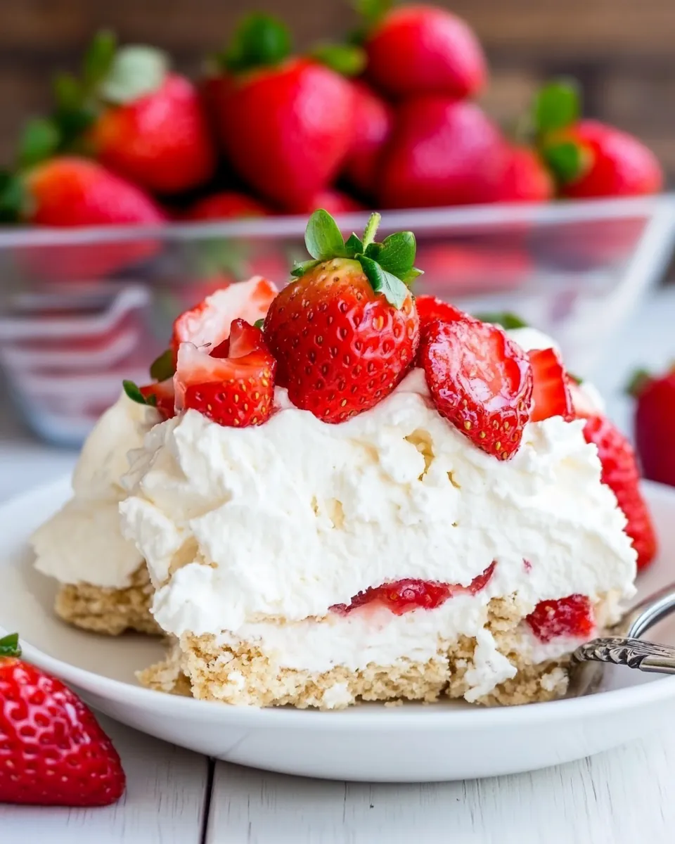 Strawberry Icebox Dessert