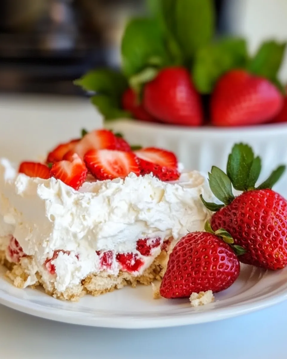 Strawberry Icebox Dessert