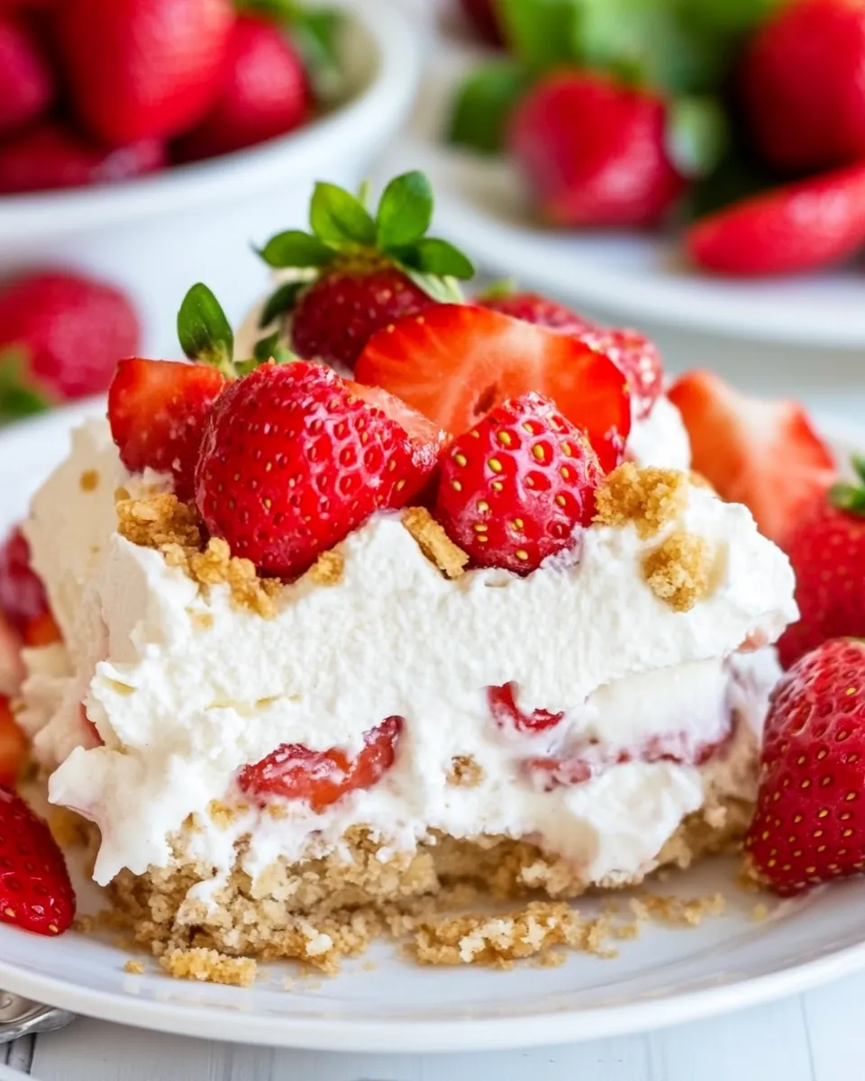 Strawberry Icebox Dessert