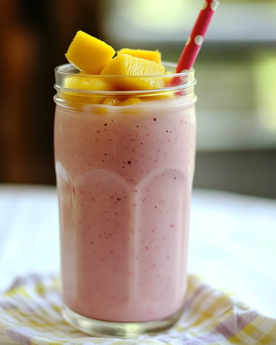 Strawberry Mango Protein Shake