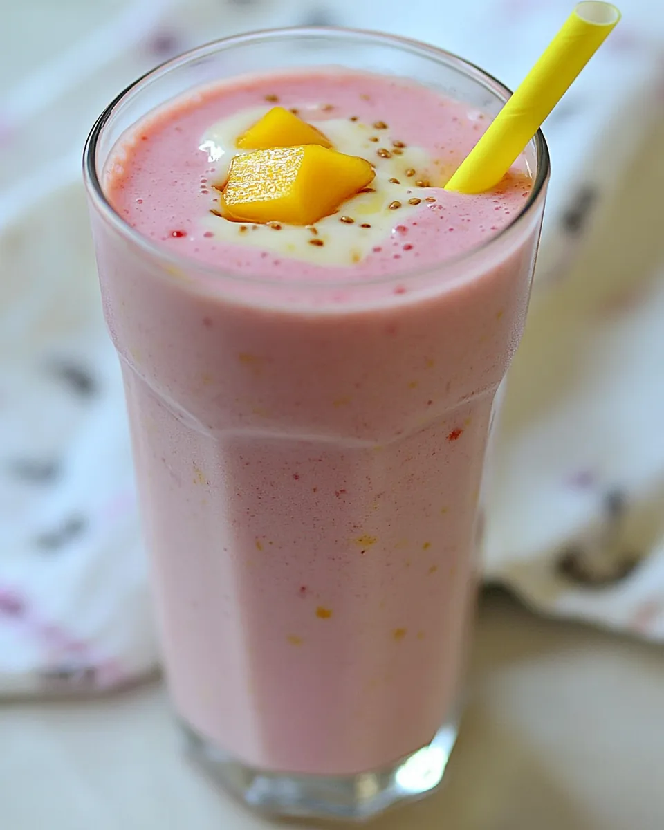 Strawberry Mango Protein Shake
