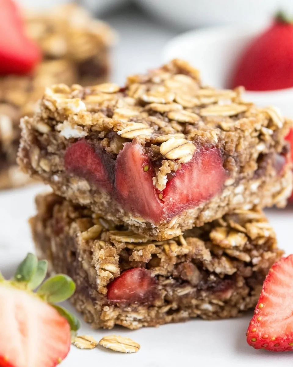 Strawberry Oatmeal Bars