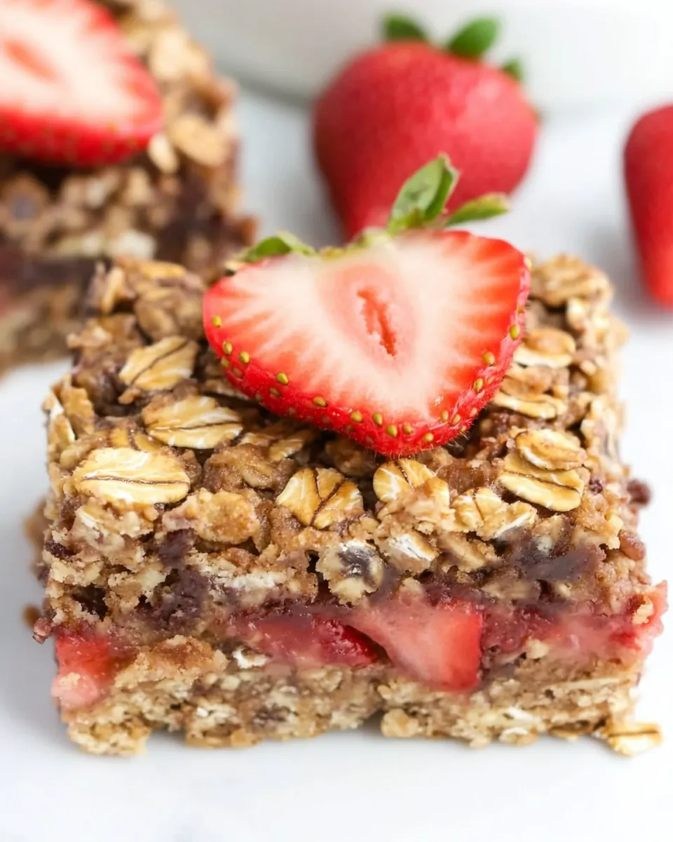 Strawberry Oatmeal Bars