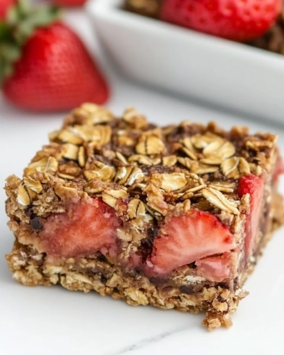 Strawberry Oatmeal Bars