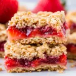 Strawberry Oatmeal Crumble Bars