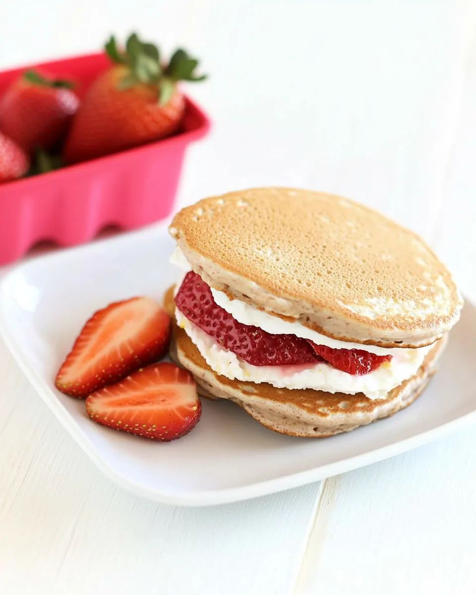 Strawberry Pancake Sandwiches
