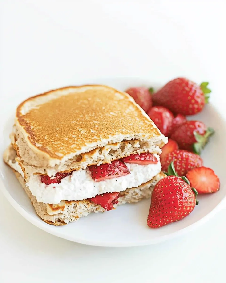 Strawberry Pancake Sandwiches