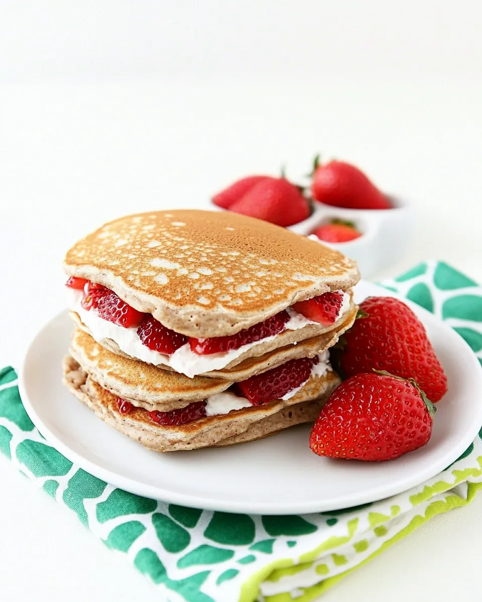 Strawberry Pancake Sandwiches