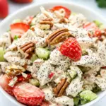 Strawberry Poppy Seed Pecan Chicken Salad