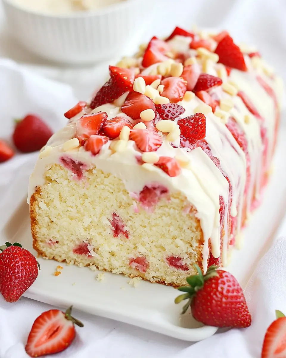 Strawberry Pound Cake