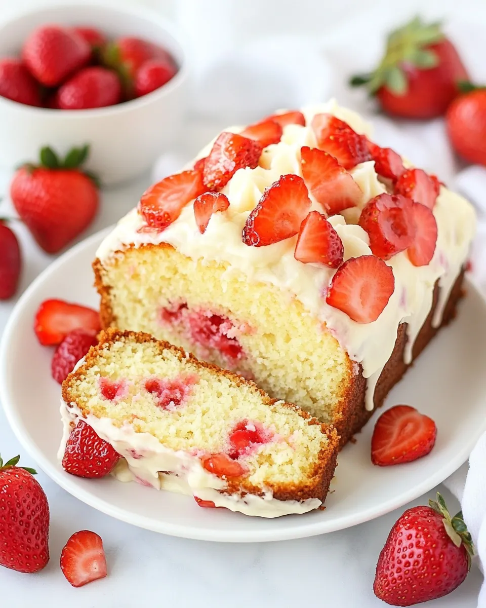 Strawberry Pound Cake
