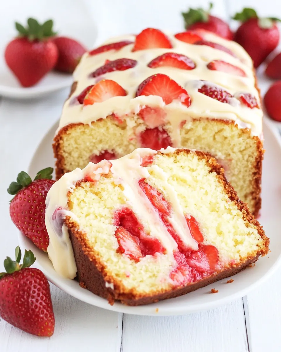 Strawberry Pound Cake