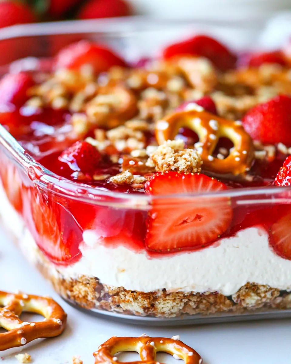 Strawberry Pretzel Salad