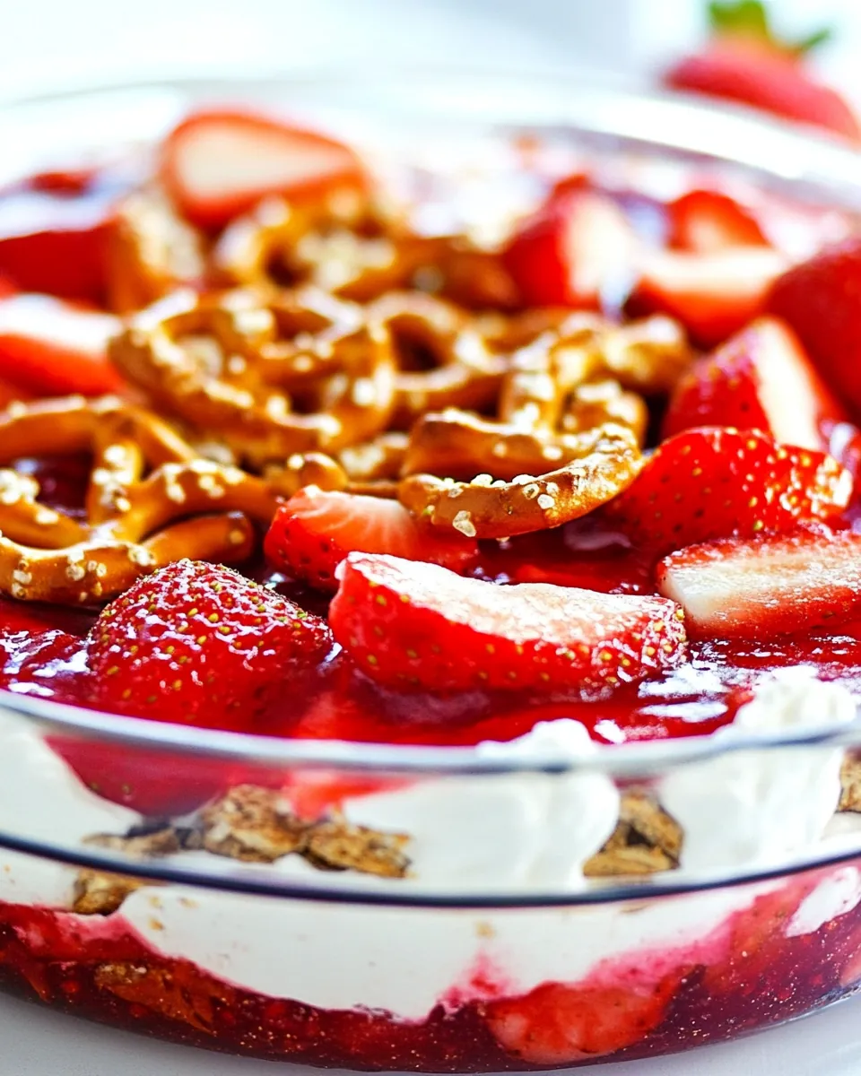 Strawberry Pretzel Salad