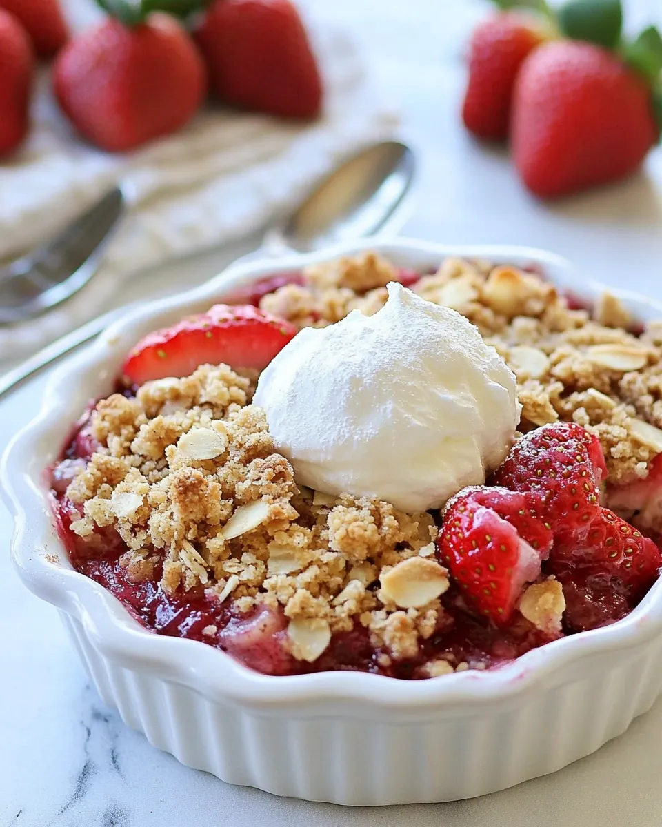 Strawberry Rhubarb Crisp