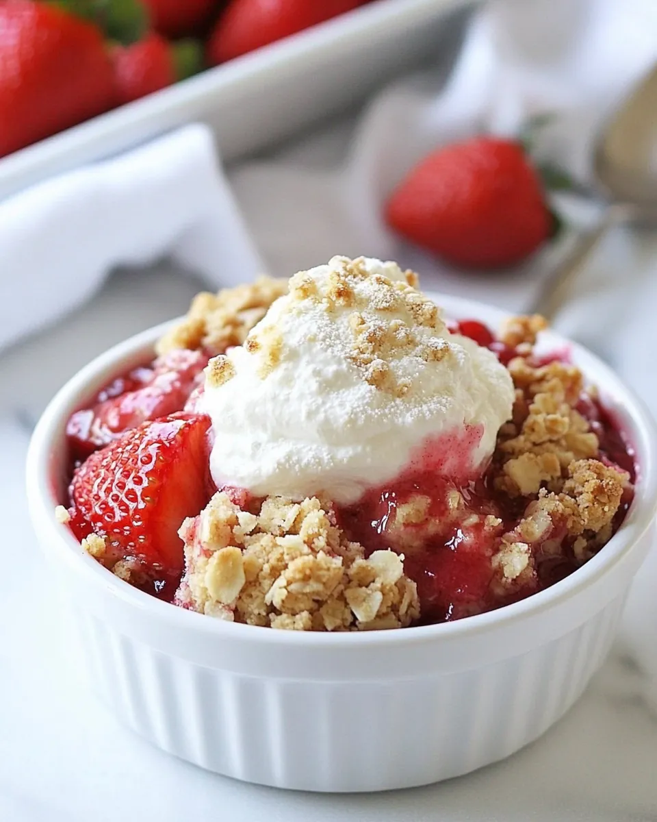 Strawberry Rhubarb Crisp