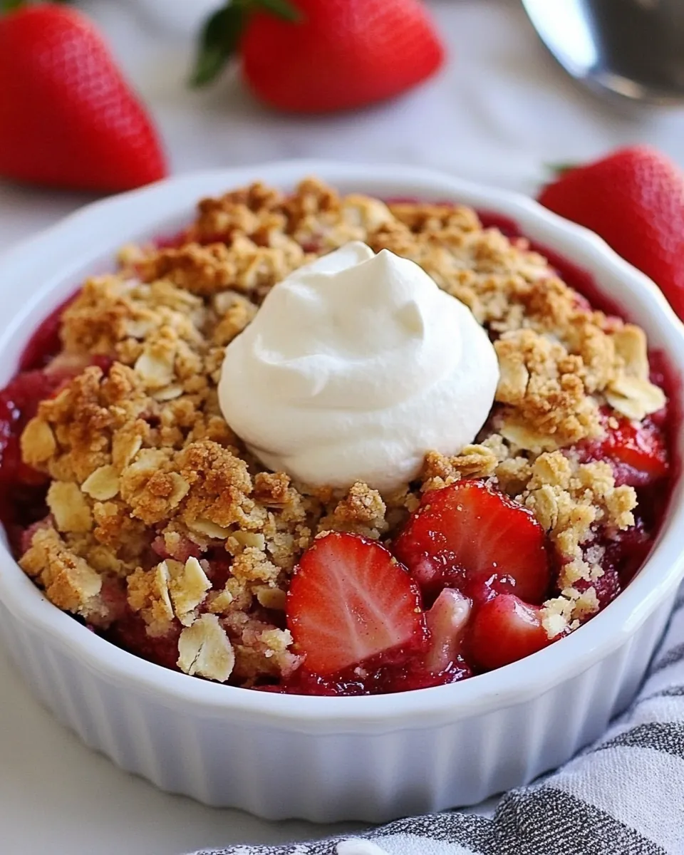 Strawberry Rhubarb Crisp