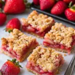 Strawberry Rhubarb Crumb Bars