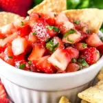 Strawberry Salsa with Pie Crust Chips