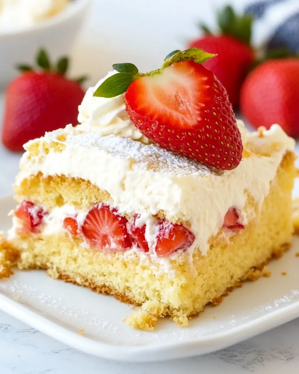 Strawberry Tres Leches Cake