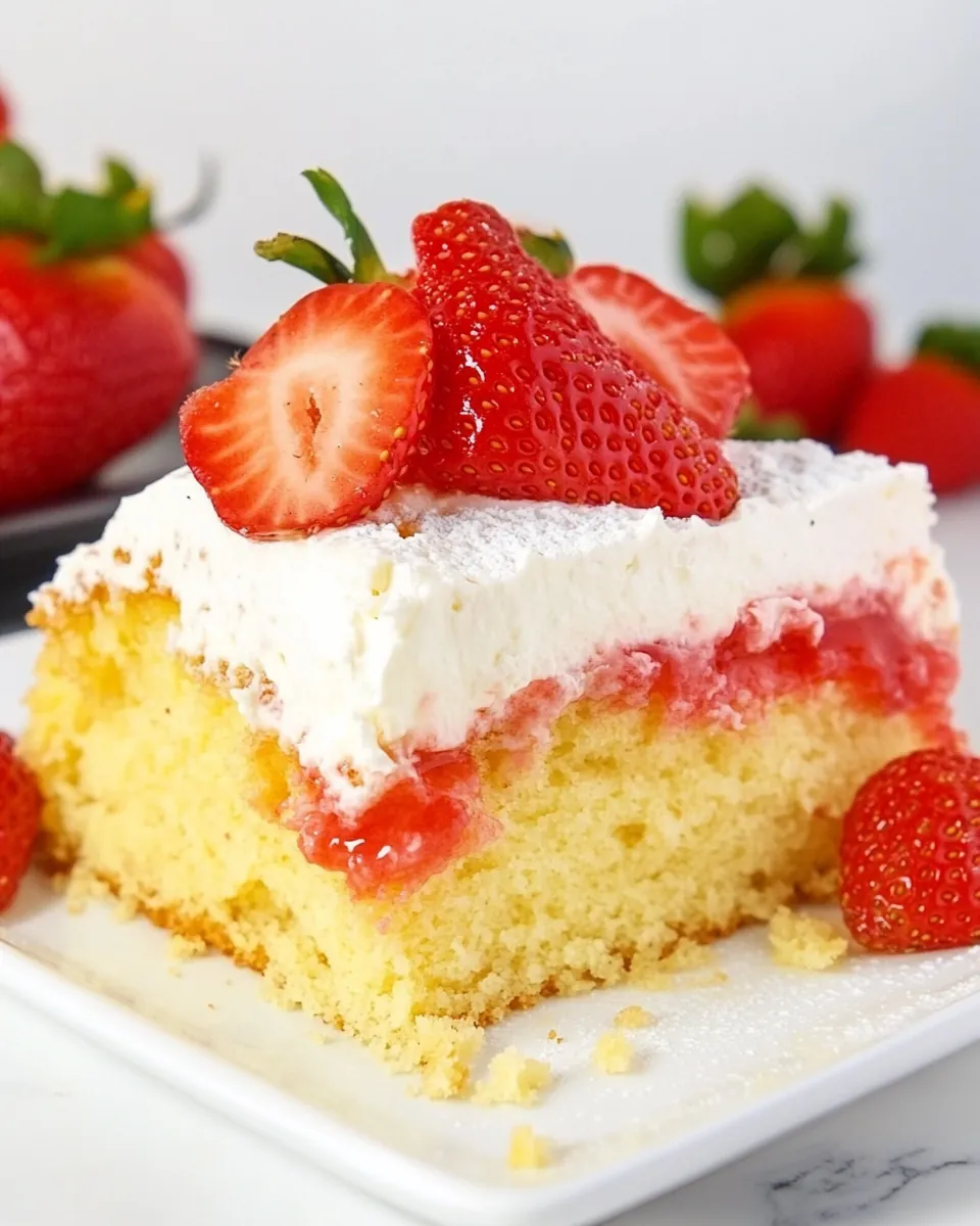 Strawberry Tres Leches Cake