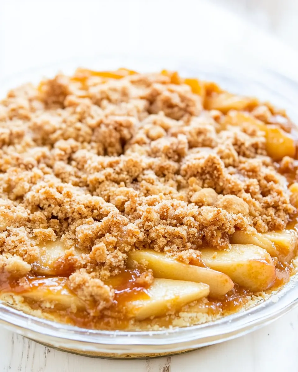 Sugar Cookie Apple Crumble Cheesecake Pie